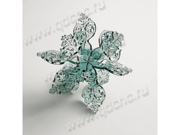 arts&crafts--acrylic snowflake